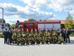 Die Löschgruppe im Einsatz
